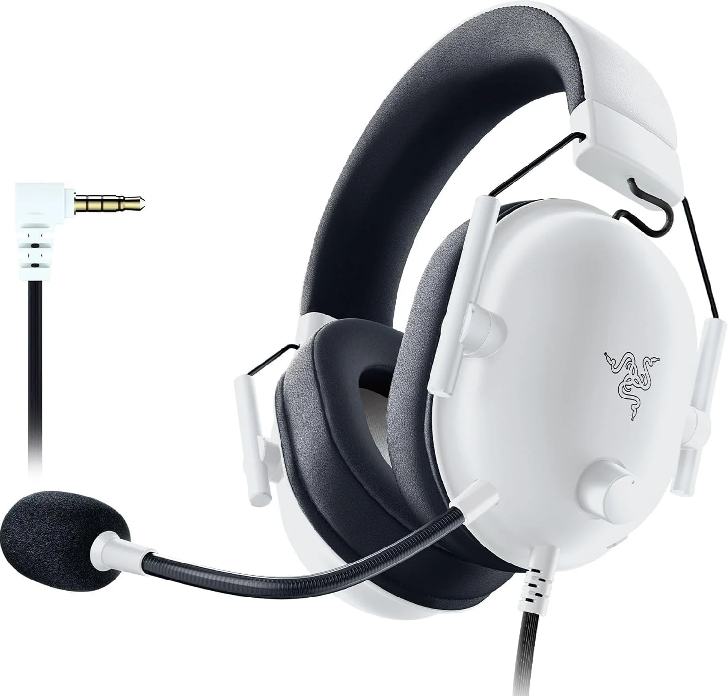 هدست گیمینگ ریزر BlackShark V2 X Xbox: درایورهای 50 میلی‌متری - میکروفون کاردیوئید - سبک وزن - کاپ‌های گوشی عایق صدا - برای Xbox Series X، Series S، PS5، PC، Switch از طریق جک صوتی 3.5 میلی‌متری - سفید
