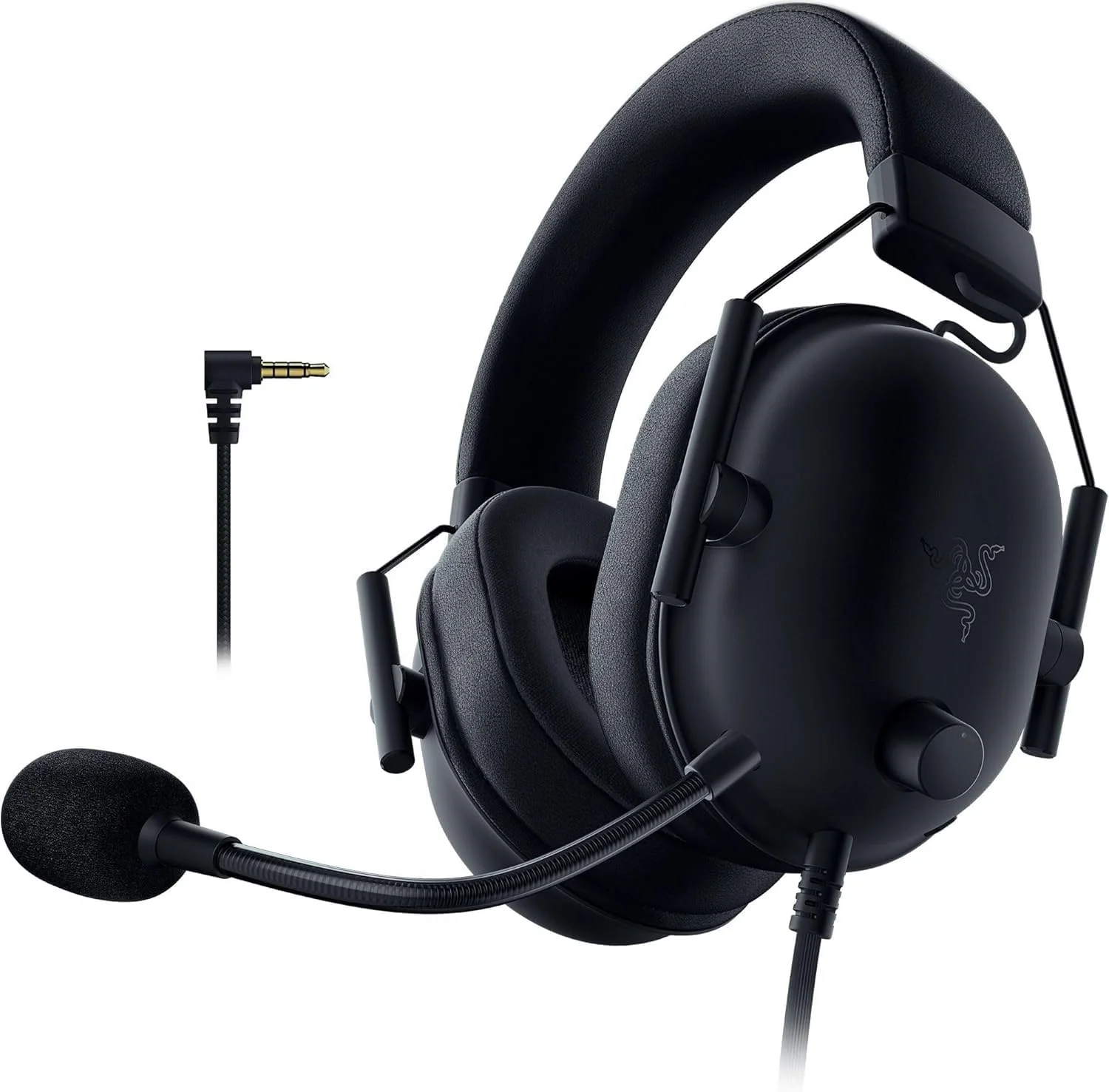 هدست گیمینگ ریزر BlackShark V2 X دارای مجوز پلی استیشن: درایورهای 50 میلی‌متری، میکروفون کاردیوئید، سبک وزن، کاپ‌های گوشی عایق صدا، برای PS5، Xbox Series X، PC، سوییچ از طریق جک صوتی 3.5 میلی‌متری - مشکی