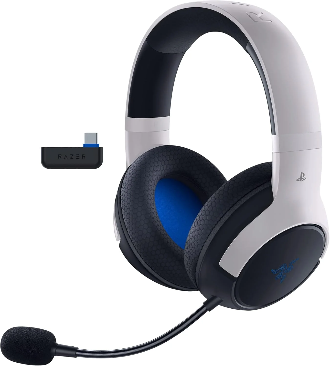 هدست گیمینگ بیسیم Razer Kaira HyperSpeed برای پلی استیشن 5 / PS5، PS4، کامپیوتر، موبایل: درایورهای 50 میلیمتری - میکروفون کاردیوئید HyperClear - بالشتکهای فوم حافظهدار - بلوتوث - باتری 30 ساعته - سفید و مشکی هدست گیمینگ بیسیم Razer Kaira HyperSpeed برای پلی استیشن 5 / PS5، PS4، کامپیوتر، موبایل: درایورهای 50 میلیمتری - میکروفون کاردیوئید HyperClear - بالشتکهای فوم حافظهدار - بلوتوث - باتری 30 ساعته - سفید و مشکی