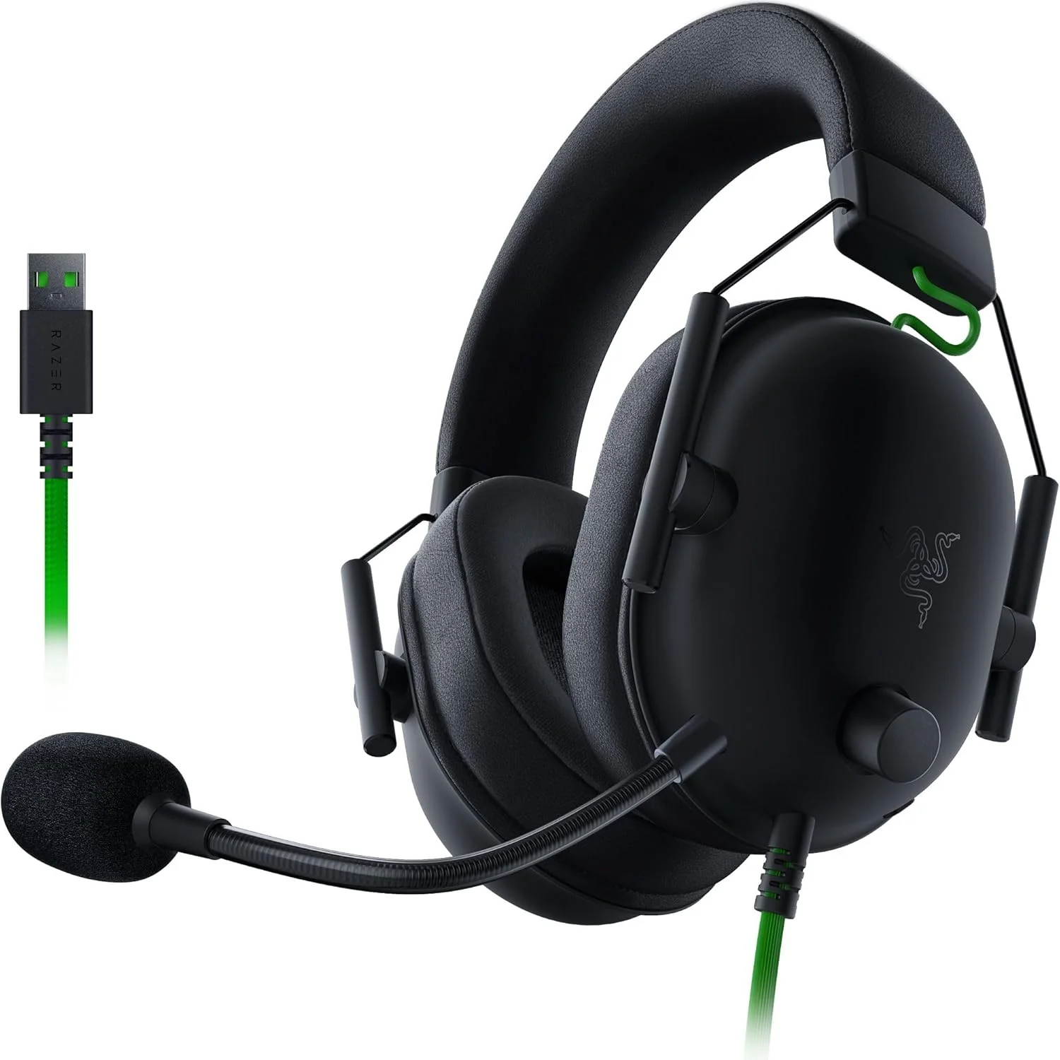 هدست گیمینگ ریزر BlackShark V2 X USB: صدای فراگیر 7.1 - درایورهای 50 میلیمتری - بالشتک فوم حافظهدار - برای PC، PS4، PS5، Switch، Xbox One، Xbox Series X-S، موبایل - اتصال USB - مشکی کلاسیک، سیمی هدست گیمینگ ریزر BlackShark V2 X USB: صدای فراگیر 7.1 - درایورهای 50 میلیمتری - بالشتک فوم حافظهدار - برای PC، PS4، PS5، Switch، Xbox One، Xbox Series X-S، موبایل - اتصال USB - مشکی کلاسیک، سیمی