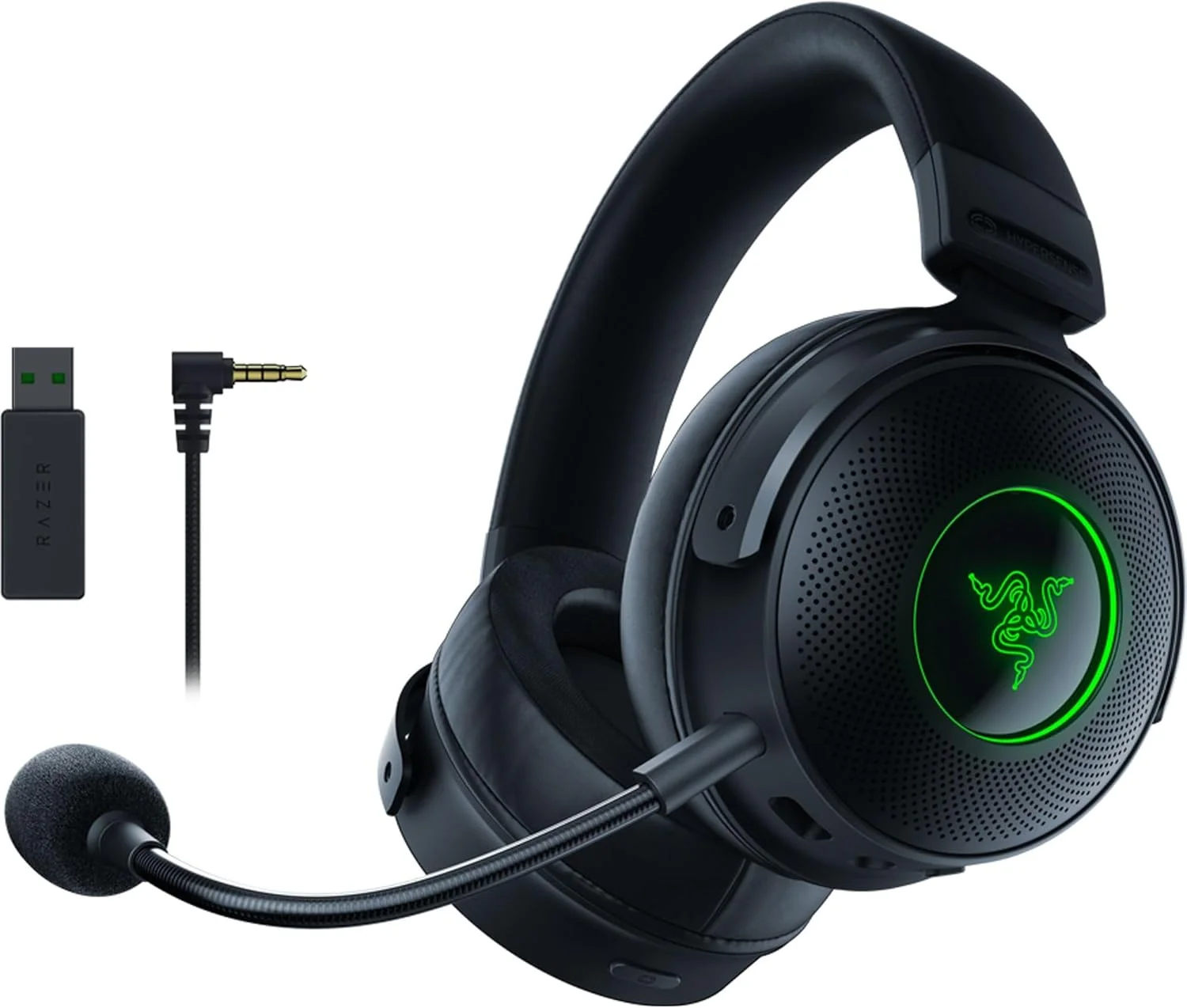 هدفون بی سیم گیمینگ چند پلتفرمی Razer Hammerhead HyperSpeed برای Playstation 5 / PS5، کامپیوتر، موبایل: ANC - میکروفون حذف نویز - بلوتوث 5.2 - RGB Chroma - باتری 30 ساعته، سفید، استاندارد هدفون بی سیم گیمینگ چند پلتفرمی Razer Hammerhead HyperSpeed برای Playstation 5 / PS5، کامپیوتر، موبایل: ANC - میکروفون حذف نویز - بلوتوث 5.2 - RGB Chroma - باتری 30 ساعته، سفید، استاندارد