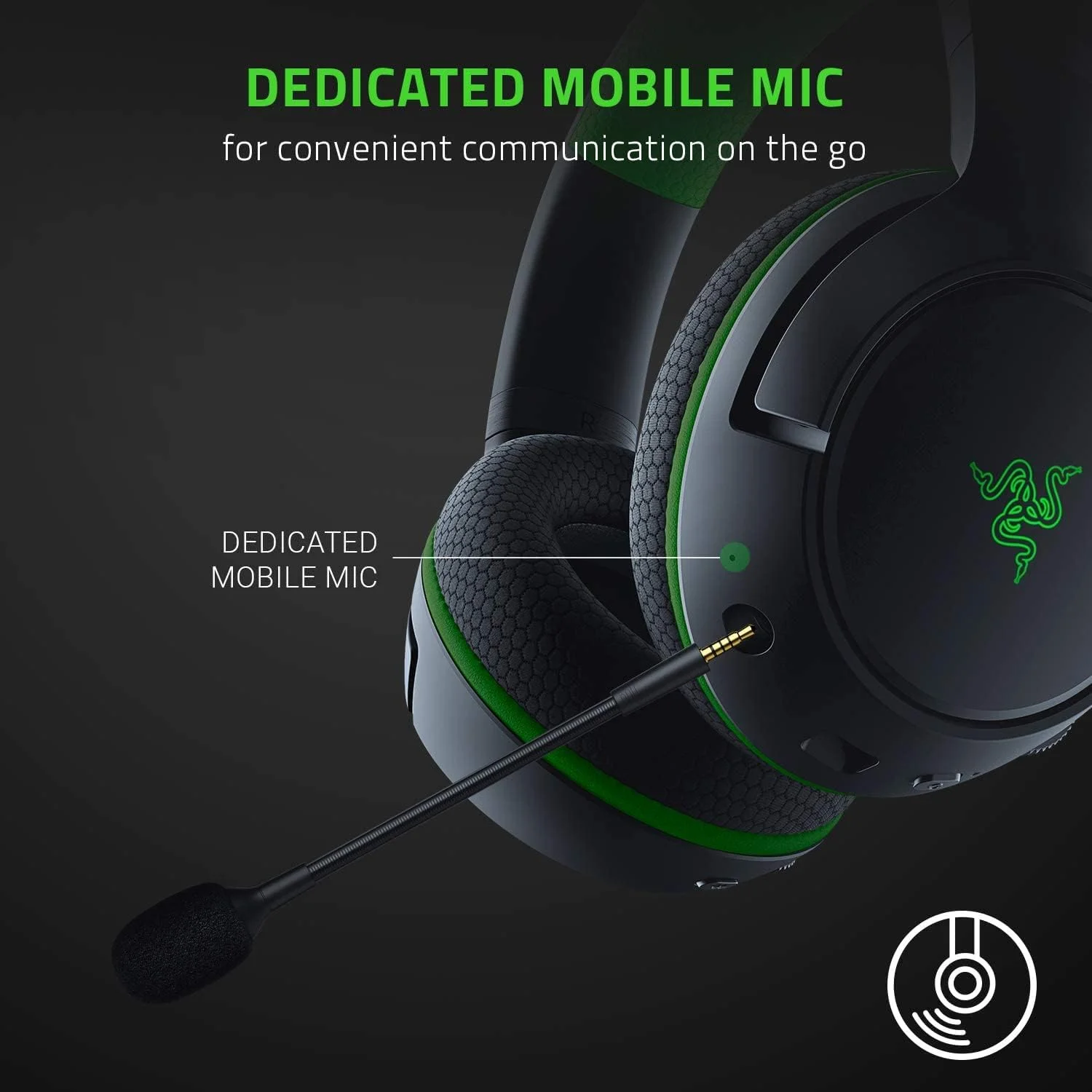 هدست گیمینگ بی سیم Razer Kaira Pro برای Xbox Series X | S: درایورهای تیتانیومی 50 میلی متری TriForce - میکروفون Supercardioid - میکروفون اختصاصی موبایل - EQ و جفت سازی Xbox - Xbox Wireless و بلوتوث 5.0 - مشکی - تصویر 3