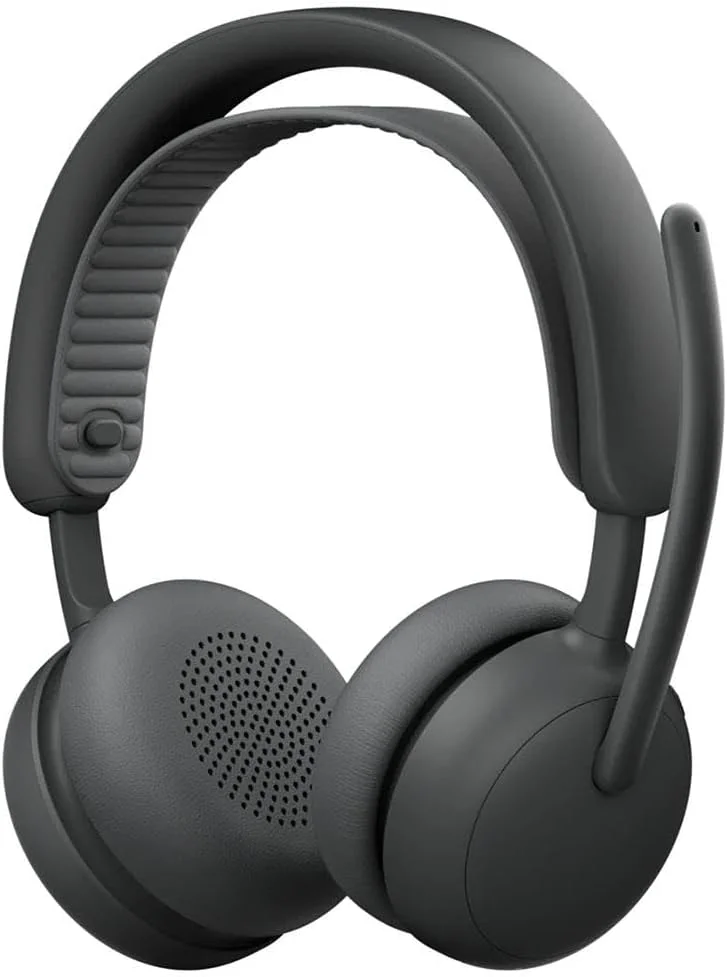 هدست بی سیم حذف نویز Logitech Zone Wireless 2 ES با ANC هیبریدی تطبیقی، بلوتوث، گرافیت