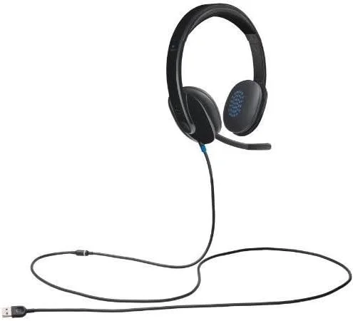 هدست USB لاجیتک H540 برای تماس های رایانه شخصی و موسیقی در بسته بندی فله ای به همراه لوازم جانبی اشانتیون