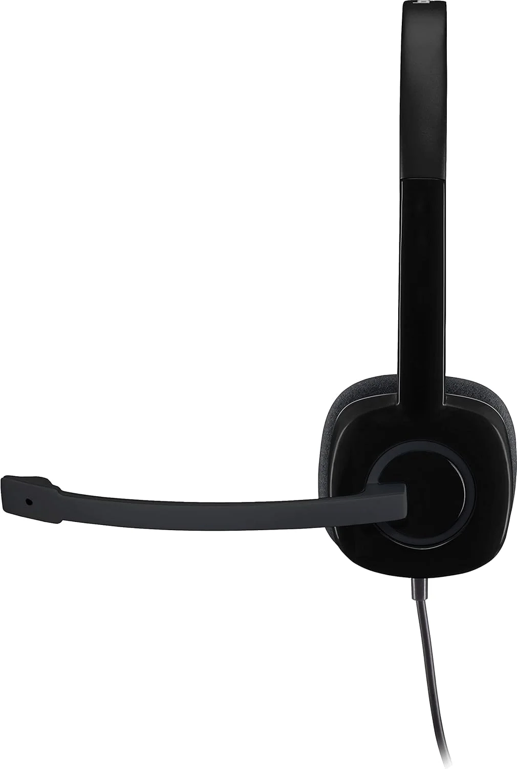 هدست استریو آنالوگ 3.5 میلی‌متری Logitech H151 با میکروفون بوم (981-000587) به همراه افزونه‌های USB