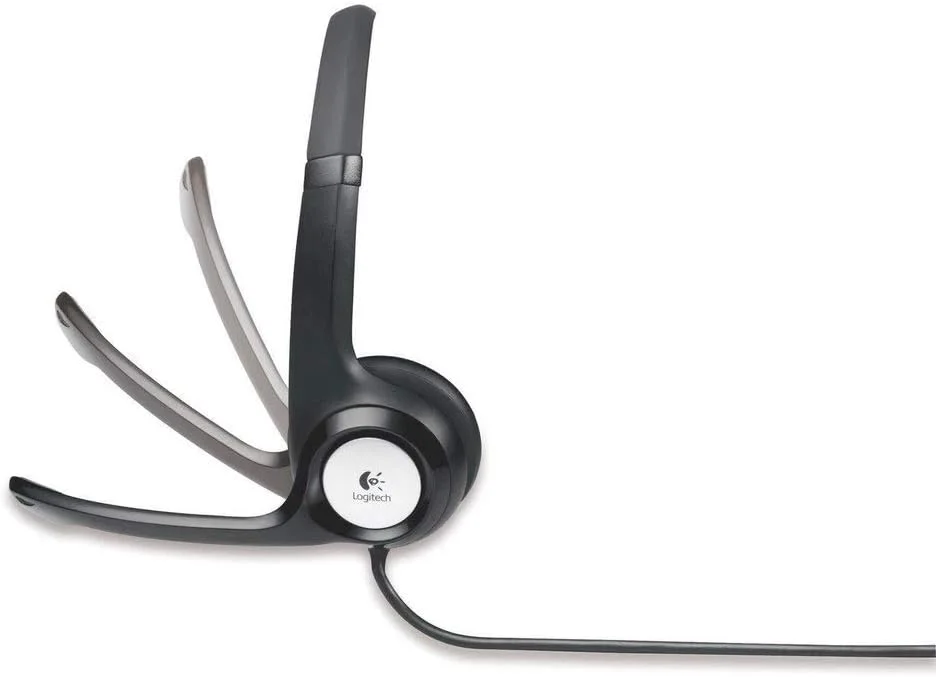 هدست USB لاجیتک H390 جدید با میکروفون حذف نویز بسته بندی عمده، 5.8 اونس، مشکی 23.1، سیمی
