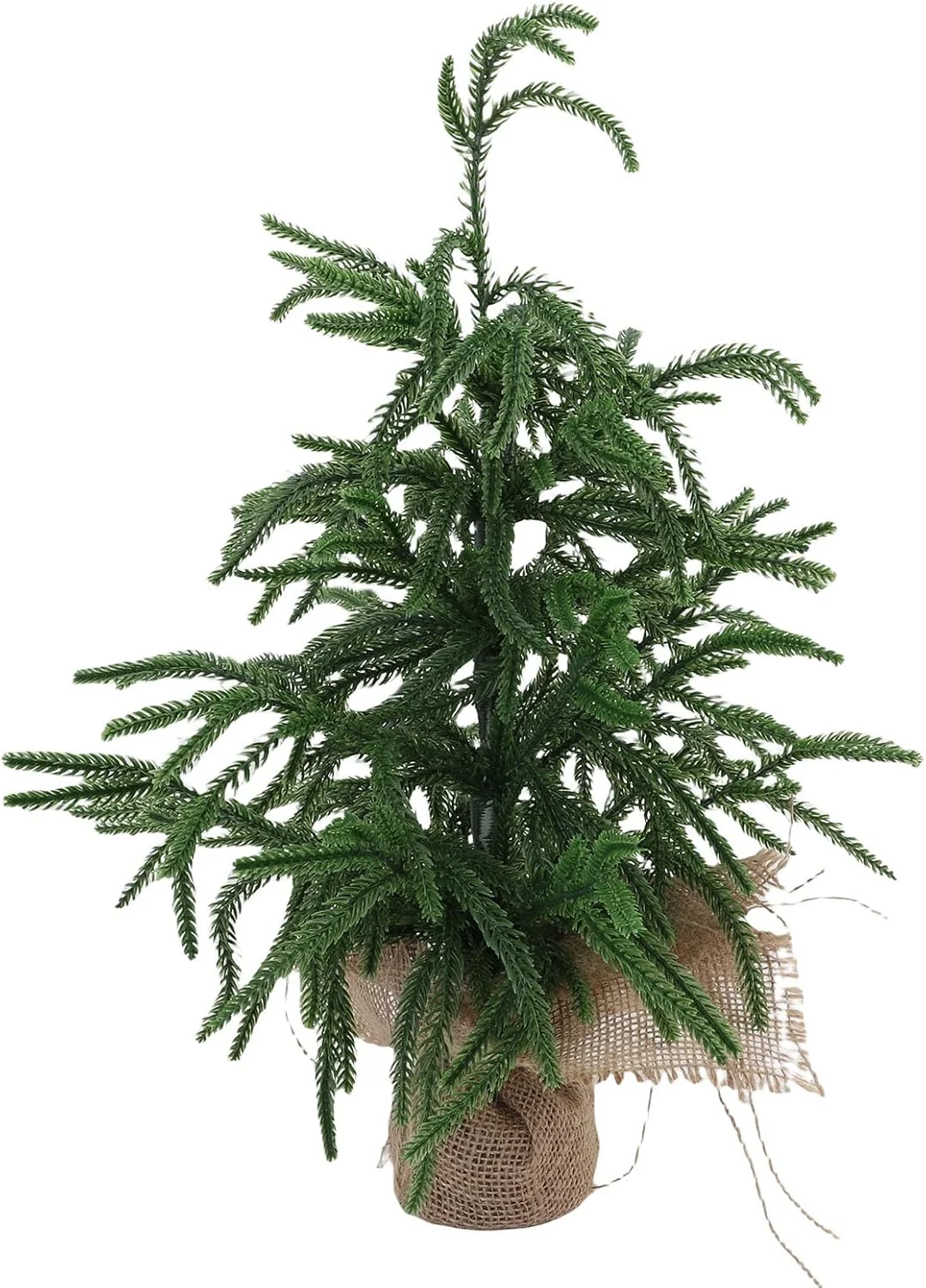 درخت کریسمس مصنوعی مینیاتوری، درخت کریسمس کاج کوچک، تزیین میز برای دفتر، میز، داخل خانه، فضای باز، دکوراسیون جشن کریسمس (45 سانتی متر)