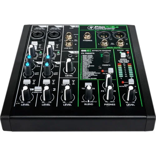 میکسر تقویت صدای 6 کاناله Mackie ProFX6v3 با افکت های داخلی
