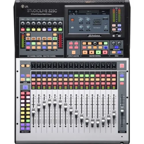 میکسر/ضبط کننده/اینترفیس دیجیتال فوق فشرده 32 کاناله PreSonus StudioLive 32SC Series III S