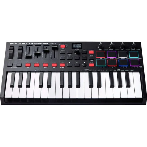 کنترلر میدی کیبورد USB با 32 کلید کوچک M-Audio Oxygen Pro Mini