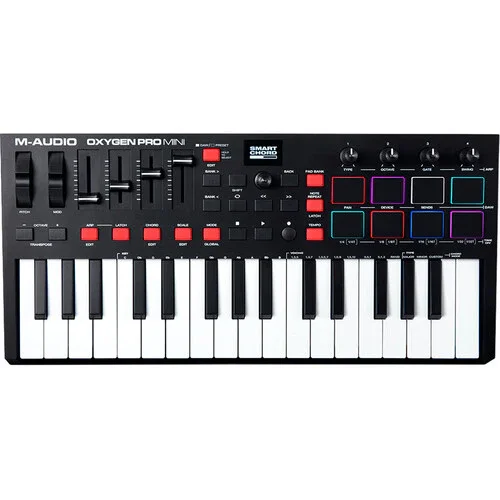 کنترلر میدی کیبورد USB با 32 کلید کوچک M-Audio Oxygen Pro Mini