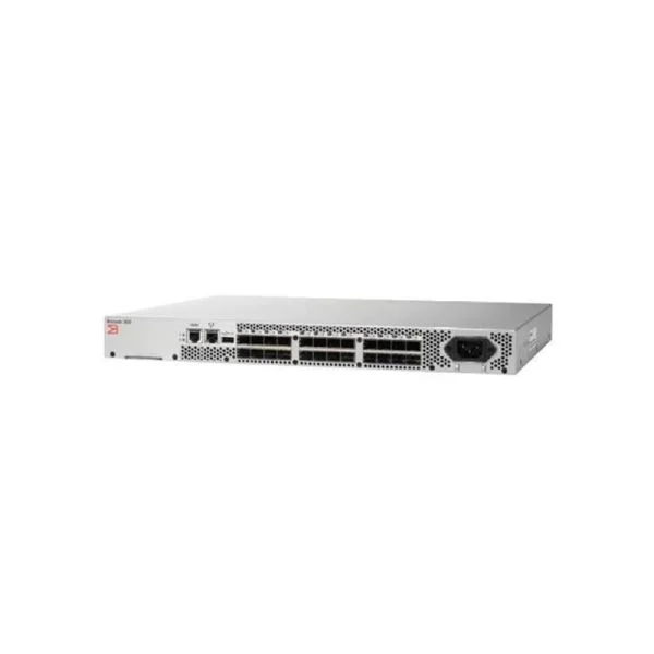 سوییچ سری Brocade 310 مدل BR-310-B-0008، دارای 24 پورت و 8 عدد SFP موج کوتاه 8 گیگابایتی و 8 پورت فعال