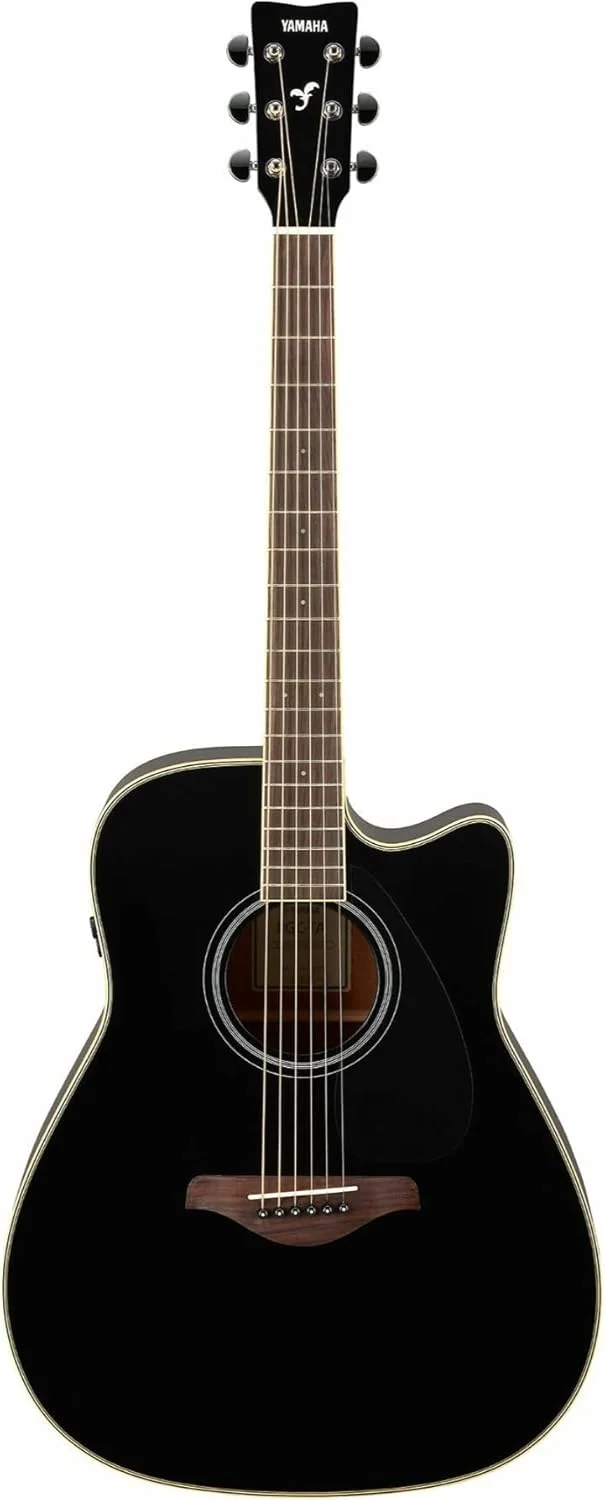 گیتار آکوستیک یاماها مدل FGC-TA TransAcoustic Dreadnought - مشکی