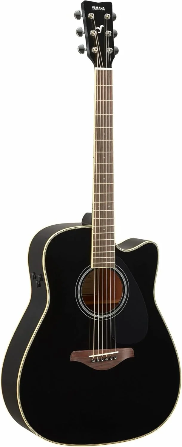 گیتار آکوستیک یاماها مدل FGC-TA TransAcoustic Dreadnought - مشکی