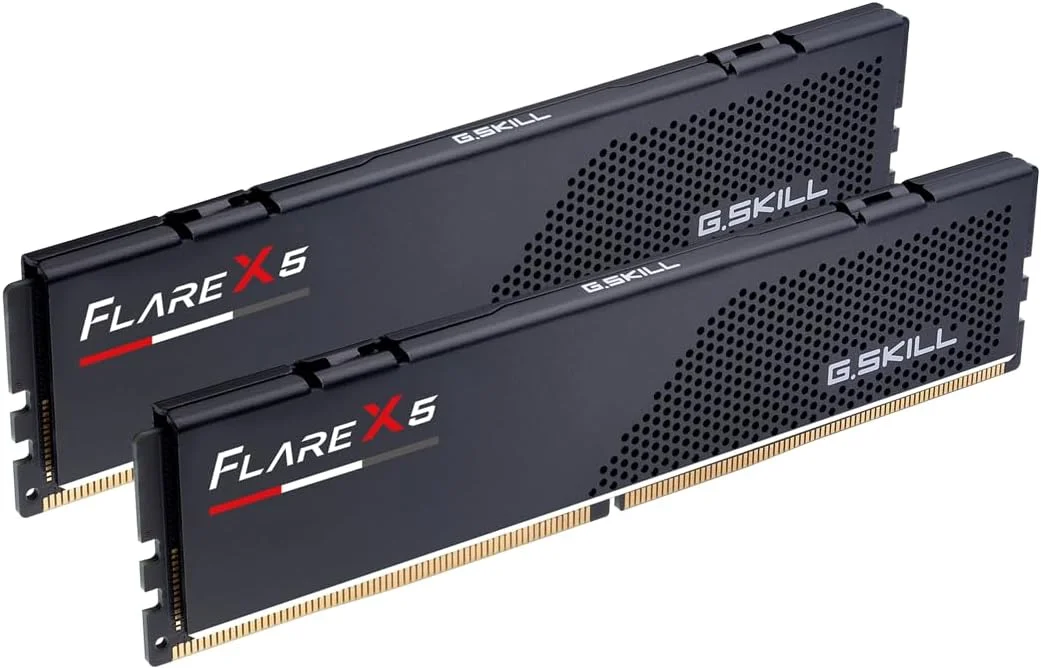 رم دسکتاپ جی.اسکیل Flare X5 Series (AMD Expo) DDR5 با ظرفیت 32 گیگابایت (2x16GB) سرعت 6000MT/s CL30-36-36-96 1.35V UDIMM - مشکی مات (F5-6000J3036F16GX2-FX5)