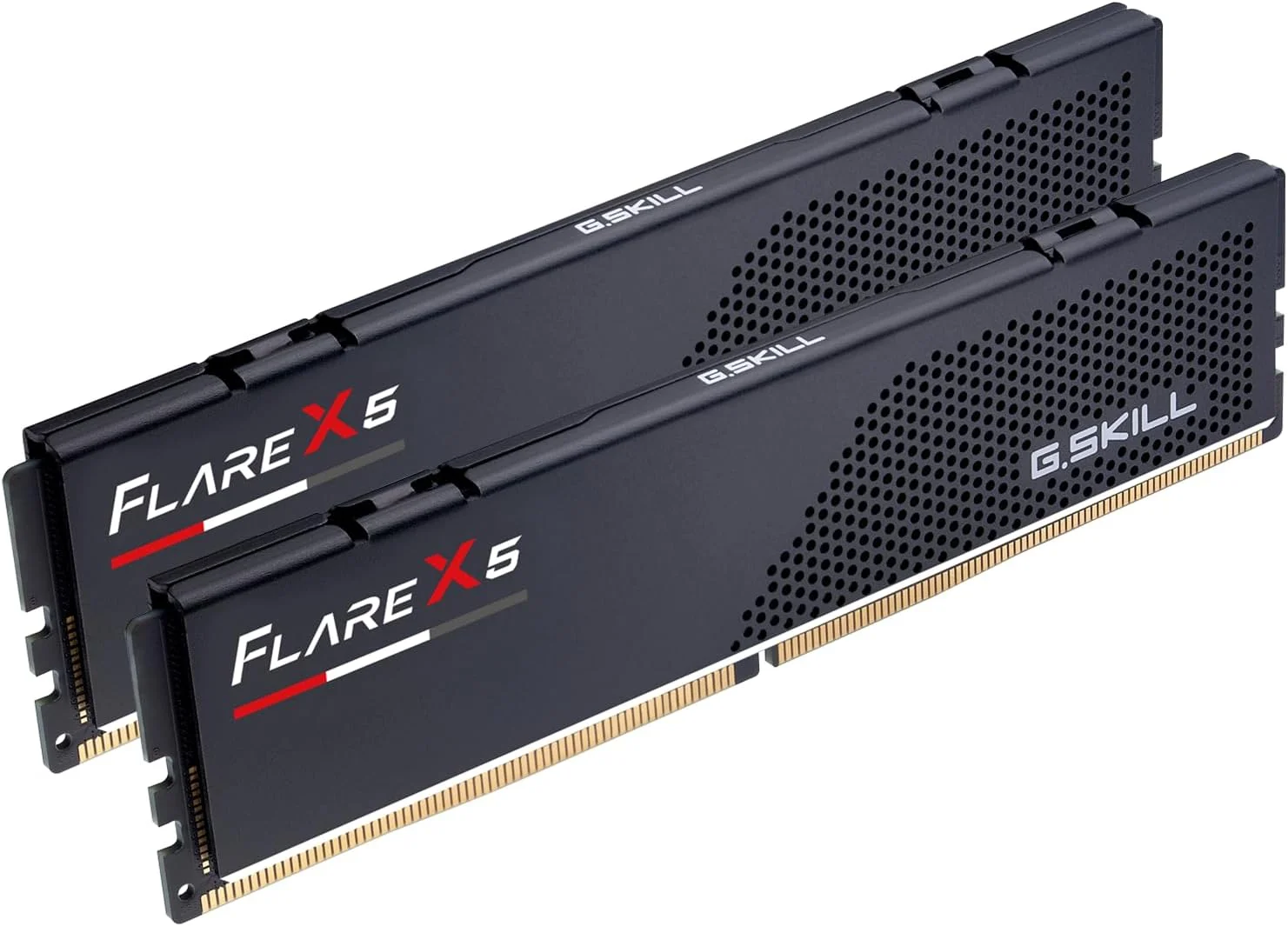 رم دسکتاپ G.SKILL Flare X5 Series DDR5 (AMD Expo & Intel XMP 3.0) ظرفیت 64 گیگابایت (2x32GB) سرعت 6000MT/s CL36-36-36-96 ولتاژ 1.35V مدل U-DIMM - مشکی مات (F5-6000J3636F32GX2-FX5)