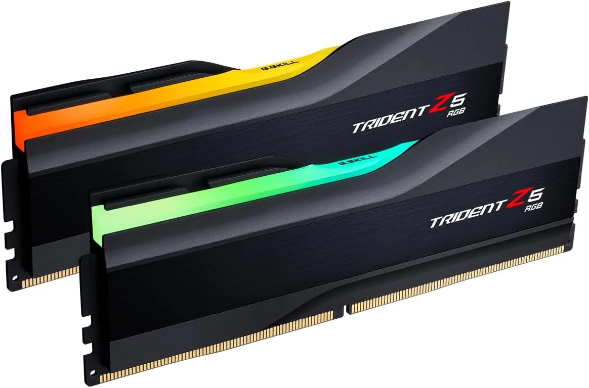 رم دسکتاپ جی.اسکیل Trident Z5 RGB Series (Intel XMP 3.0) DDR5 با ظرفیت 32 گیگابایت (2x16GB) سرعت 6400MT/s CL30-39-39-102 1.40V مدل UDIMM - مشکی مات (F5-6400J3039G16GX2-TZ5RK) رم دسکتاپ جی.اسکیل Trident Z5 RGB Series (Intel XMP 3.0) DDR5 با ظرفیت 32 گیگابایت (2x16GB) سرعت 6400MT/s CL30-39-39-102 1.40V مدل UDIMM - مشکی مات (F5-6400J3039G16GX2-TZ5RK)