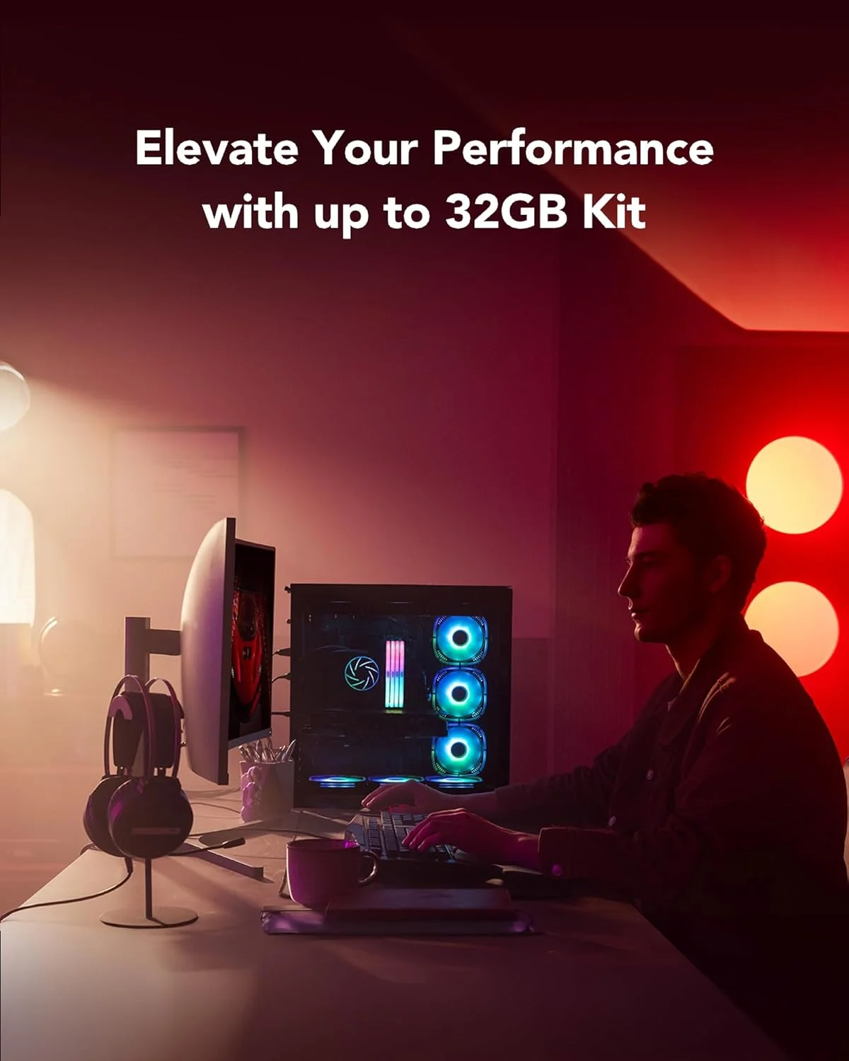 کیت رم 32 گیگابایتی Lexar ARES Gen2 RGB DDR5 (2x16GB) 6000MHz CL30، حافظه دسکتاپ 288 پین UDIMM، حافظه کامپیوتر گیمینگ، برای Intel XMP 3.0/AMD EXPO/CL30-38-38-76/1.4V (LD5U16G60C30BR-RGD) - تصویر 3 کیت رم 32 گیگابایتی Lexar ARES Gen2 RGB DDR5 (2x16GB) 6000MHz CL30، حافظه دسکتاپ 288 پین UDIMM، حافظه کامپیوتر گیمینگ، برای Intel XMP 3.0/AMD EXPO/CL30-38-38-76/1.4V (LD5U16G60C30BR-RGD) - تصویر 3