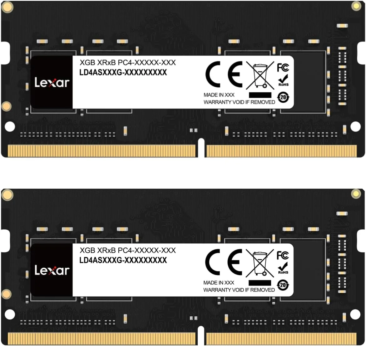 کیت رم لپ تاپ Lexar SODIMM DDR4 با ظرفیت 16 گیگابایت (2 عدد 16 گیگابایتی)، DRAM با فرکانس 3200 مگاهرتز، حافظه 260 پین DDR4 SODIMM، حافظه SO-DIMM با عملکرد بالا، حافظه کامپیوتر لپ تاپ (LD4S16G32C22ST-BGD) کیت رم لپ تاپ Lexar SODIMM DDR4 با ظرفیت 16 گیگابایت (2 عدد 16 گیگابایتی)، DRAM با فرکانس 3200 مگاهرتز، حافظه 260 پین DDR4 SODIMM، حافظه SO-DIMM با عملکرد بالا، حافظه کامپیوتر لپ تاپ (LD4S16G32C22ST-BGD)
