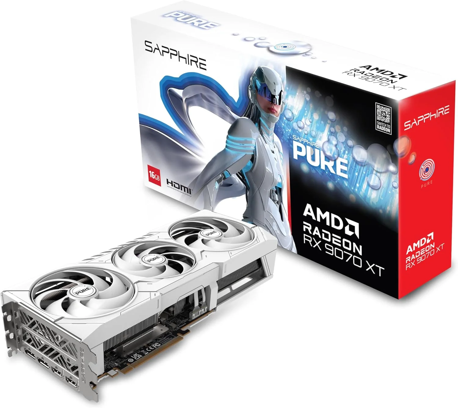 کارت گرافیک گیمینگ سافایر مدل PURE AMD RADEON™ RX 9070 XT با 16 گیگابایت حافظه GDDR6 و معماری AMD RDNA 4 کارت گرافیک گیمینگ سافایر مدل PURE AMD RADEON™ RX 9070 XT با 16 گیگابایت حافظه GDDR6 و معماری AMD RDNA 4