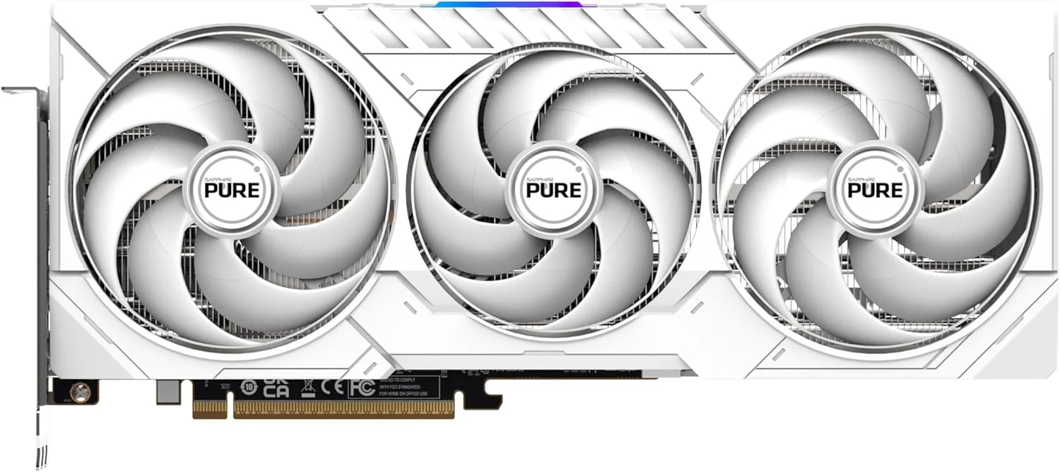 کارت گرافیک گیمینگ سافایر مدل PURE AMD RADEON™ RX 9070 XT با 16 گیگابایت حافظه GDDR6 و معماری AMD RDNA 4 - تصویر 2 کارت گرافیک گیمینگ سافایر مدل PURE AMD RADEON™ RX 9070 XT با 16 گیگابایت حافظه GDDR6 و معماری AMD RDNA 4 - تصویر 2