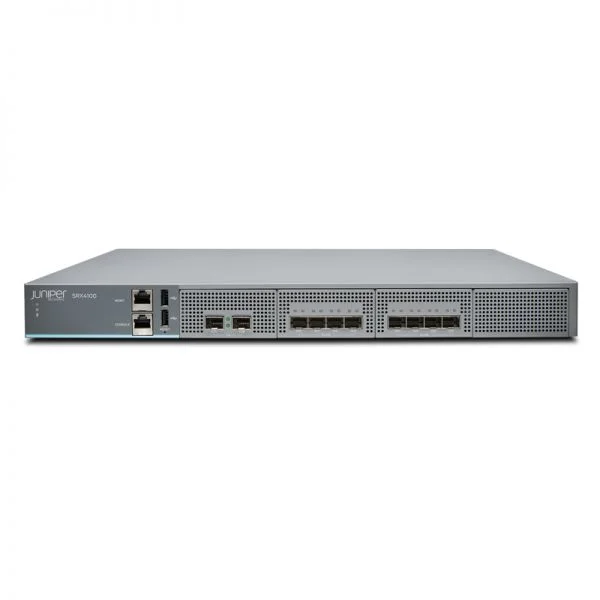جونیپر SRX4100 Services Gateway، با 8 پورت 10GE، دو منبع تغذیه AC و 4 فن