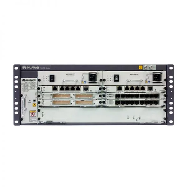 CR2M04BASD02، روتر Huawei NE20E، 4 اسلات/2xMPUE/2xDC Power
