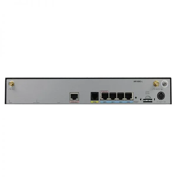 روتر سری AR هوآوی مدل AR169G-L، دارای 1 پورت VDSL WAN، 4 پورت GE LAN و اتصال LTE