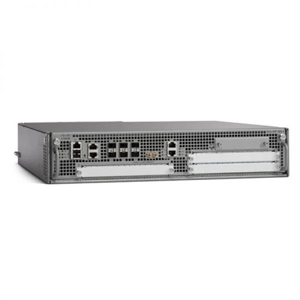 روتر سری Cisco ASR1000 مدل C1-ASR1002-X/K9، توان عملیاتی: 5 گیگابیت بر ثانیه / 2x SFP+/4x پورت 10GE