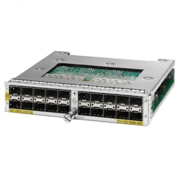 A9K-MPA-32X1G-FC، آداپتور پورت ماژولار سیسکو ASR 9000، با 32 پورت 1GE و قابلیت تعویض سریع
