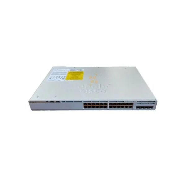 سوئیچ سیسکو Catalyst 9200L مدل C9200L-24P-4G-A، دارای 24 پورت PoE+ و 4 پورت آپلینک 1G Net Adv