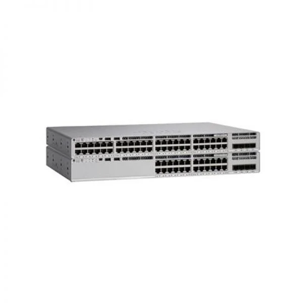 سوییچ سیسکو کاتالیست C9200L-48PXG-4X-A، دارای 48 پورت 1G/12 پورت mGig، 4 پورت 10G SFP+، PoE+