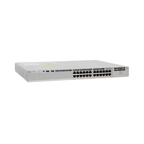 C9300L-24T-4G-E، سوئیچ سیسکو کاتالیست 9300، دارای 24 پورت مسی 1G و 4 پورت SFP 1G، فقط انتقال داده