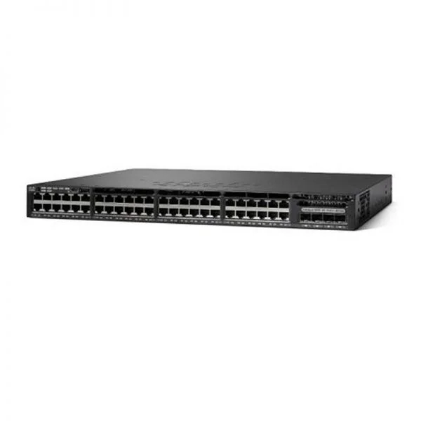 سوئیچ سیسکو Catalyst 3650 مدل C1-WS3650-48FQ/K9، دارای 48 پورت GE PoE و 4 پورت 10GE SFP+، قابلیت Stackable