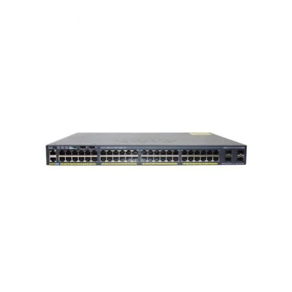 WS-C2960X-48FPS-L، سوئیچ سیسکو کاتالیست 2960-X، دارای 48 پورت گیگابیتی PoE / 4 پورت SFP 1G / توان PoE 740W