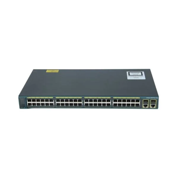 WS-C2960-48TC-L، سوئیچ سیسکو کاتالیست، 48 پورت 10/100 / 2xSFP / تصویر پایه LAN