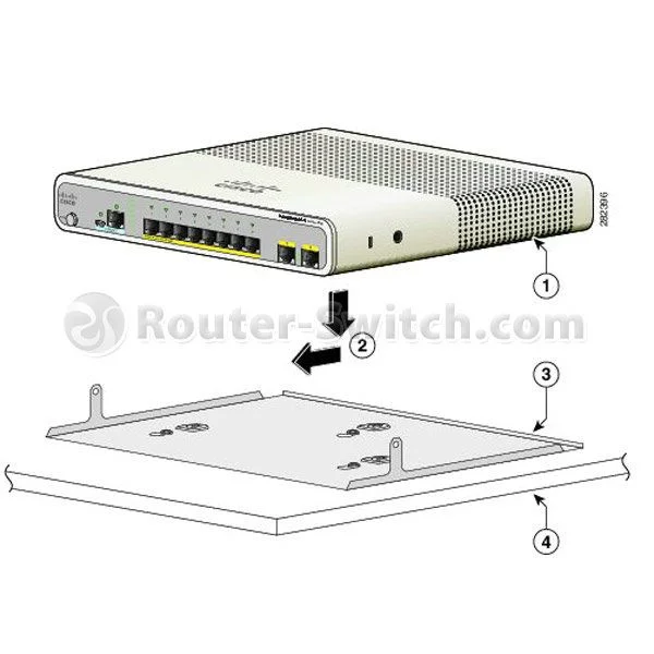 سینی نصب سیسکو CMP-MGNT-TRAY، سینی نصب برای 3560-C/2960-C، نصب مغناطیسی، اندازه جمع و جور