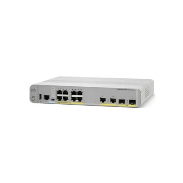 WS-C2960CX-8PC-L، سوئیچ سیسکو کاتالیست، 8xGE PoE+، 124W، آپلینک 2SFP+2GE