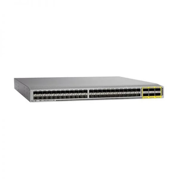 سوییچ سیسکو نکسوس 3172TQ مدل C1-N3K-C3172TQ-XL، دارای 48 پورت 10GT و 6 پورت QSFP+ به همراه حافظه توسعه یافته