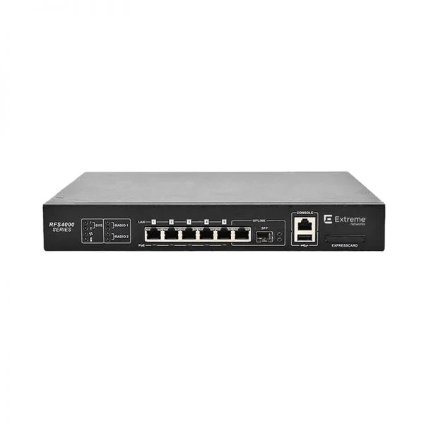 کنترلر بی‌سیم Extreme RFS 4000 مدل RFS-4010-00010-WR، دارای 6 پورت GE/1 پورت SFP، IPSec VPN، فایروال داخلی