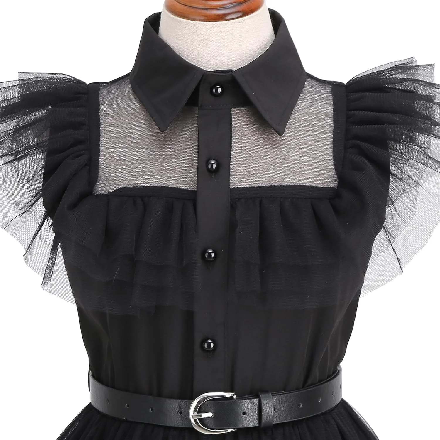 womens Black Costume Dress Wednesday Addams Costume Dress (pack of 1)