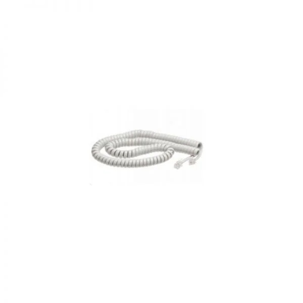 سیم گوشی سفید تلفن سیسکو مدل CP-DX-W-CORD=، قطعه یدکی برای تلفن IP سری 7800 / رنگ سفید