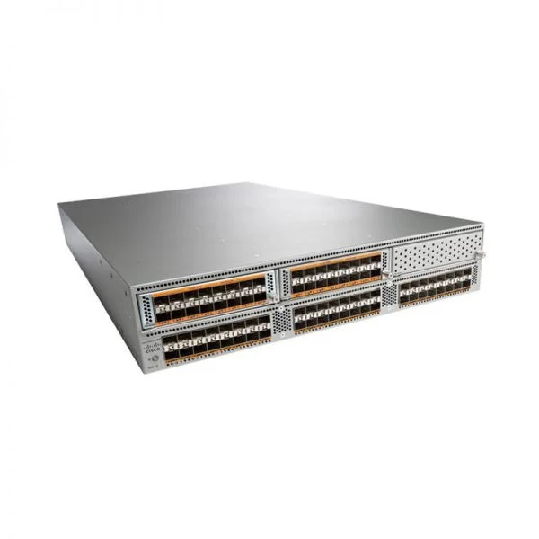 سوئیچ سیسکو نکسوس 5596UP مدل C1-N5K-C5596UP-FA، دارای 48 پورت 10GE، 2 منبع تغذیه و 4 فن