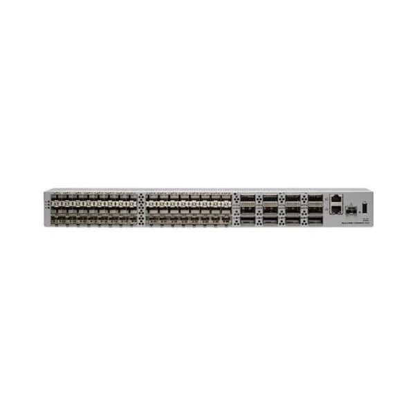 سوییچ سیسکو Nexus 9000 مدل N9K-C93240YC-FX2، دارای 48 پورت 25G SFP+/12 پورت 100G QSFP28/بدون فن