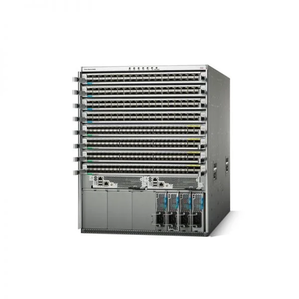 سوییچ سیسکو Nexus 9508 مدل C1-N9K-C9508-B2، دارای 1 سوپروایزر/3 پاور/6 ماژول فابریک