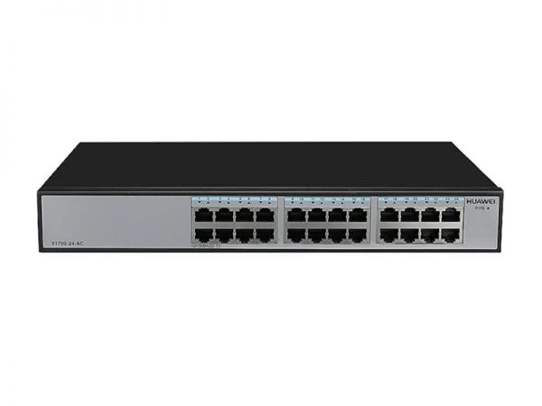 سوئیچ Huawei S1700 مدل S1700-24-AC، دارای 24 پورت 10/100Base-T و منبع تغذیه AC / Mainframe