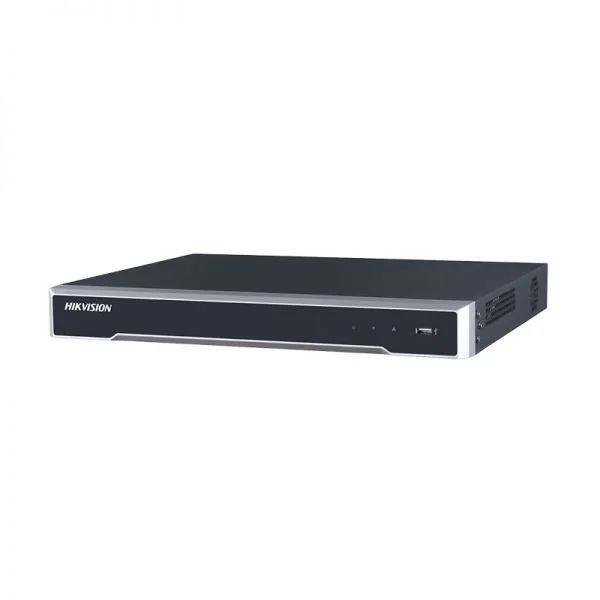 دستگاه ضبط ویدیویی تحت شبکه هایک ویژن مدل DS-7616NI-K2/16P، شانزده کانال، 1U، شانزده پورت PoE، کیفیت 4K