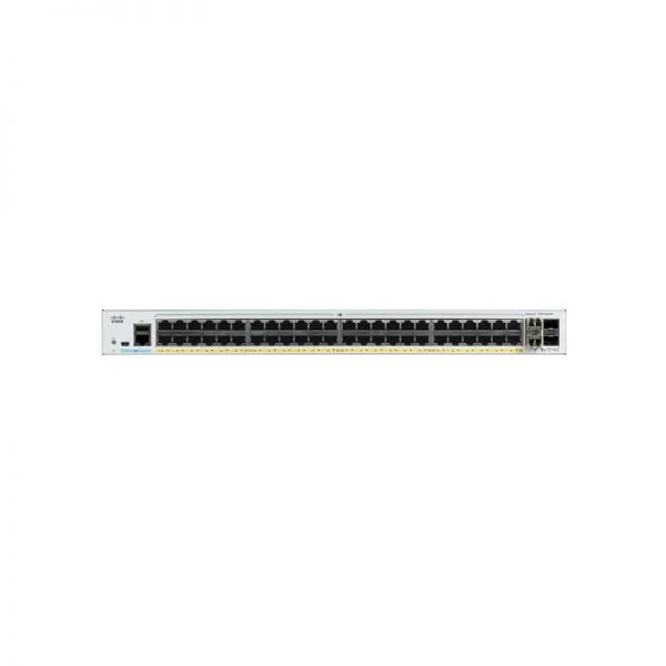 C1000-48P-4X-L, Cisco Catalyst 1000 Switch, 48x PoE+ Ports/370W PoE/4x 10G SFP+