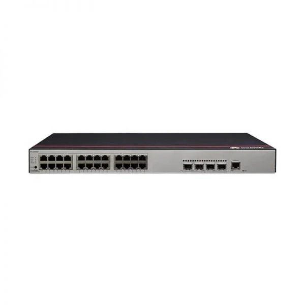سوئیچ هواوی سری S2700 مدل S2730S-S24FT4S-A، 24 پورت GE RJ45/4 پورت GE SFP/بدون فن و منبع تغذیه