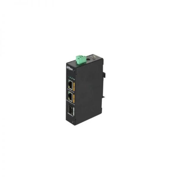 سوئیچ 3 پورت داهوا PFS3103-1GT1ET-60، 1xGE PoE/1xGE Uplink/60W بودجه PoE